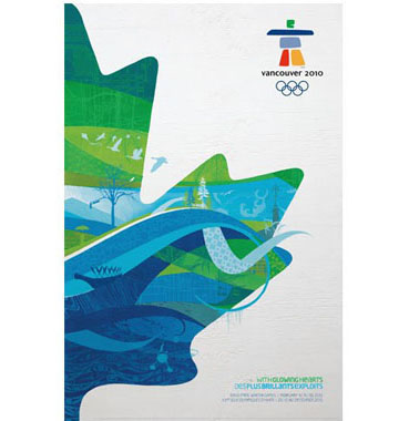 近二十年5届冬奥会宣传海报设计 海报印刷 设计欣赏